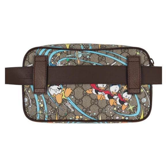 GUCCI GG Supreme Disney Collaboration Waist Bag PVC Beige 602695 Auth 138991A - Picture 2 of 16